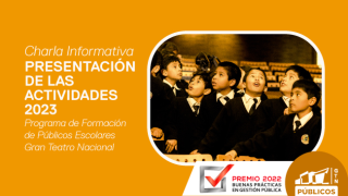 Charla informativa - Presentación de actividades 2023